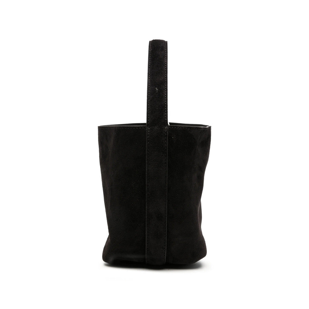 Dark Brown Belted Small Tote 4