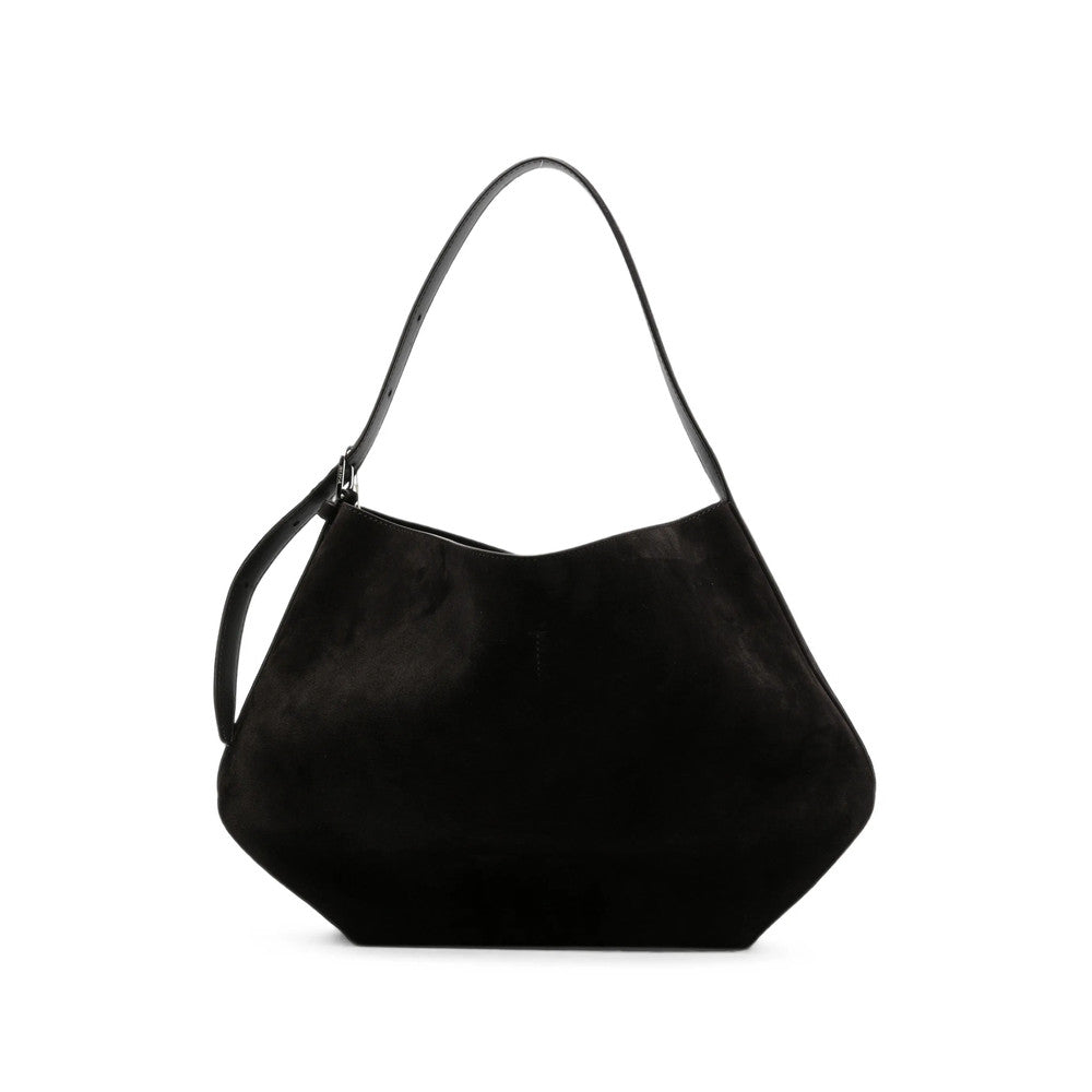 Dark Brown Sculpted Medium Shoulder Bag 1