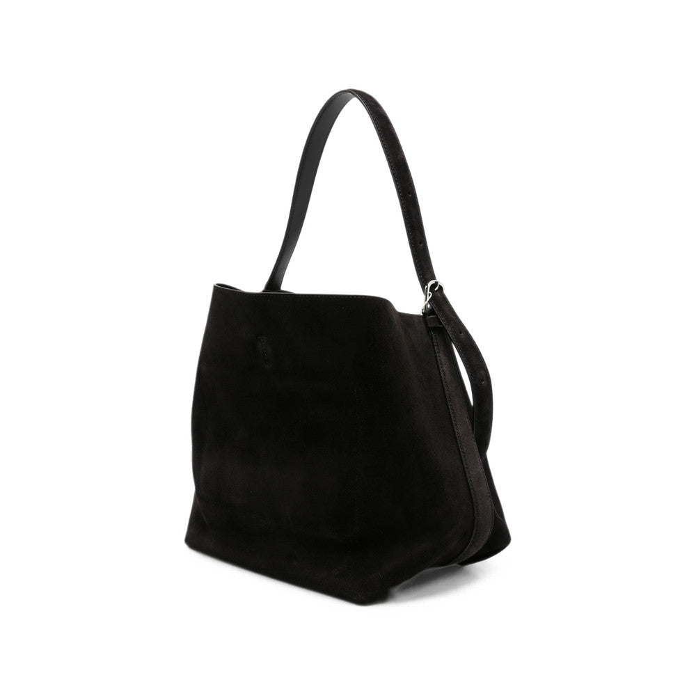 Dark Brown Sculpted Medium Shoulder Bag 2