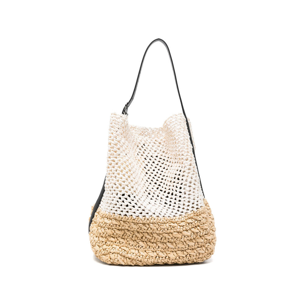Natural Belted Large Tote 1