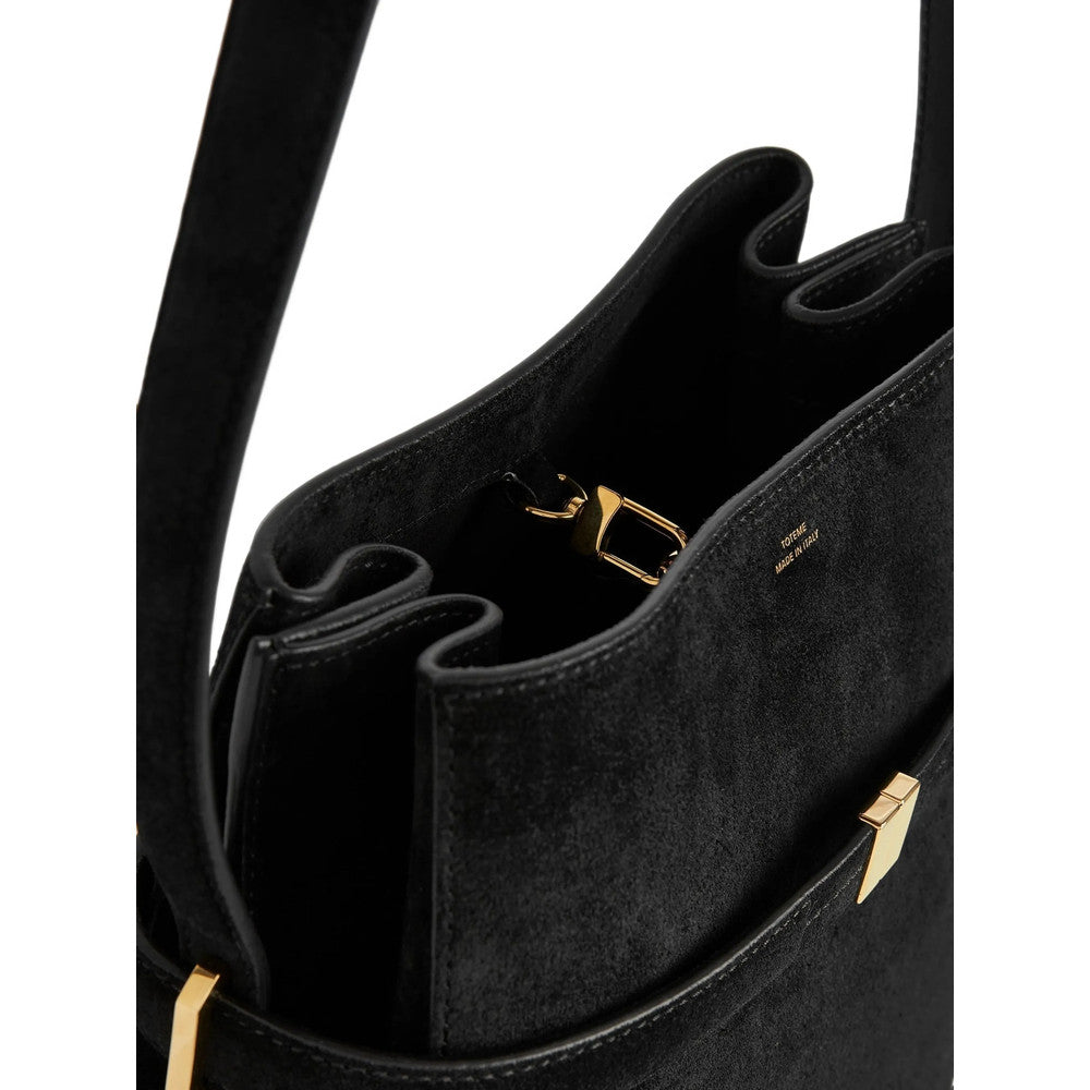 Black Belted Small Bucket Bag 2
