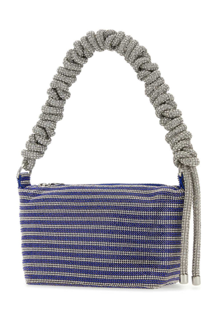 Blue Crystal Mesh shoulder bag 2