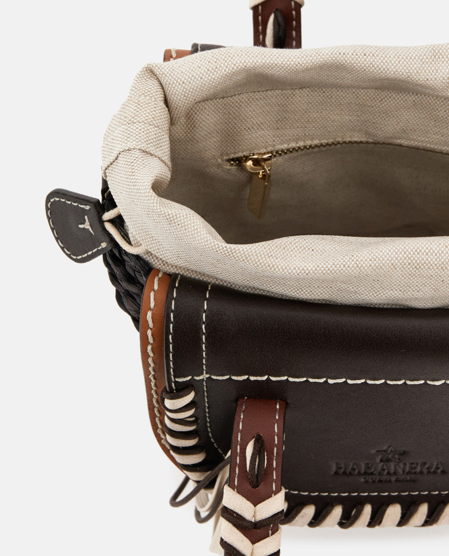 Dark Brown Habanera Bucket Bag 3