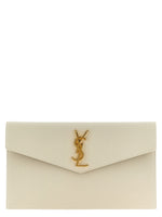 White Uptown Medium Clutch 1