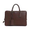 Brown Logo briefcase 1
