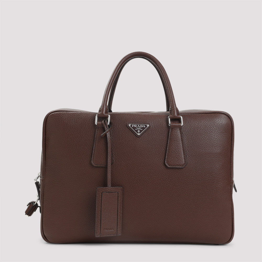 Brown Logo briefcase 2