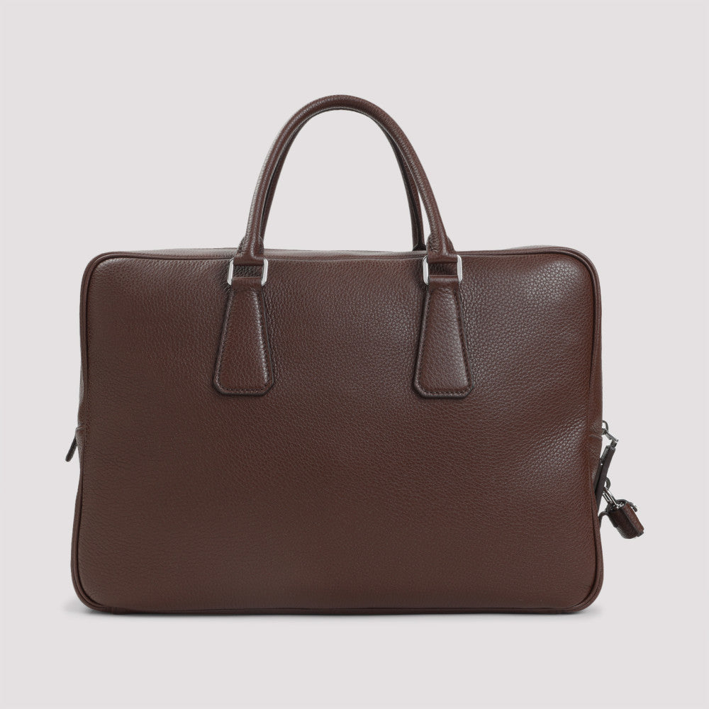 Brown Logo briefcase 5