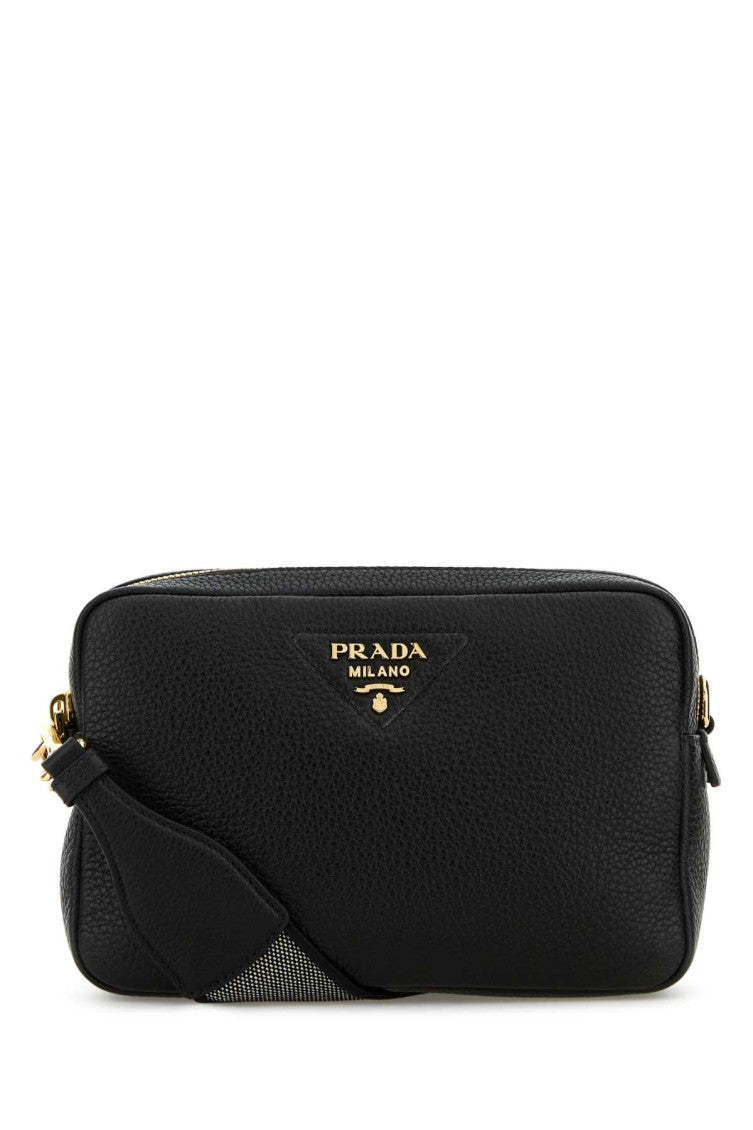 Black Logo Crossbody Bag 1