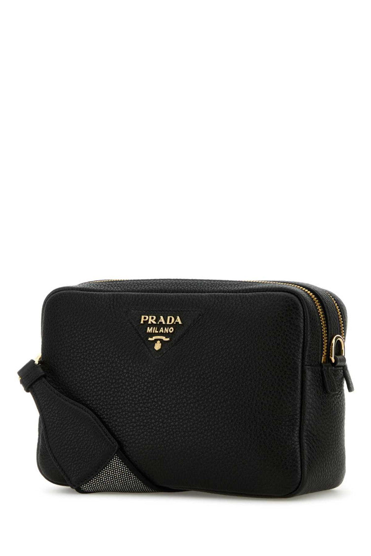 Black Logo Crossbody Bag 2