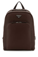 Brown Logo Backpack 1