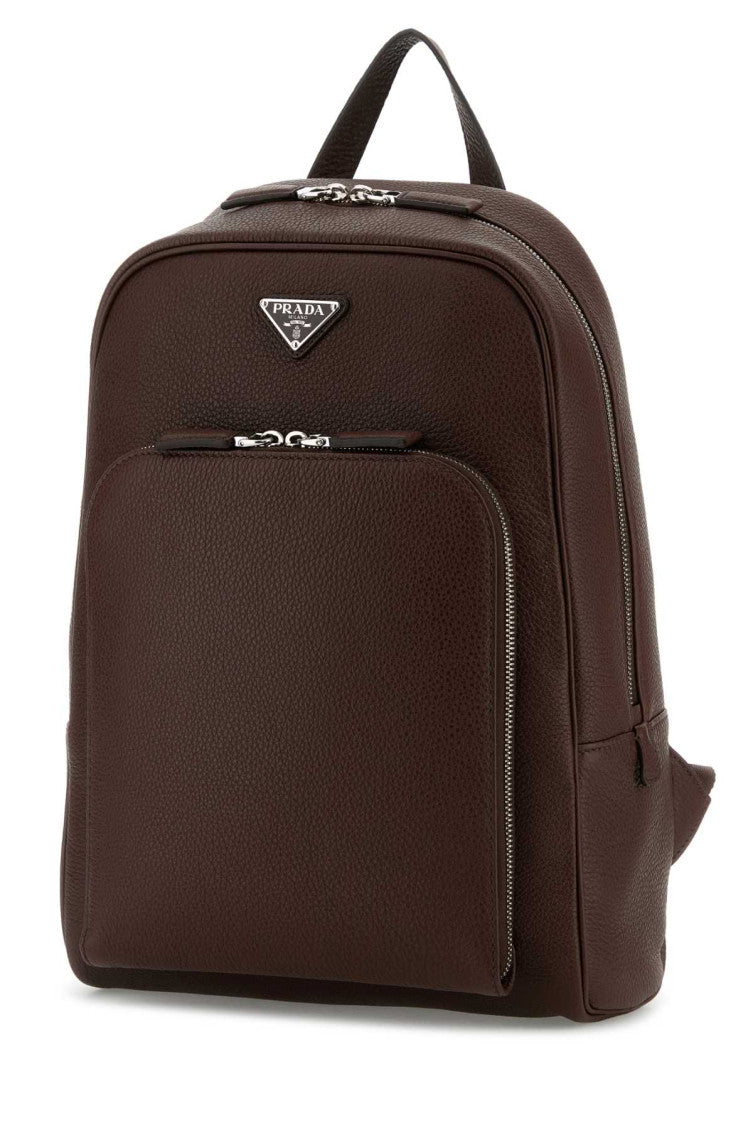 Brown Logo Backpack 2