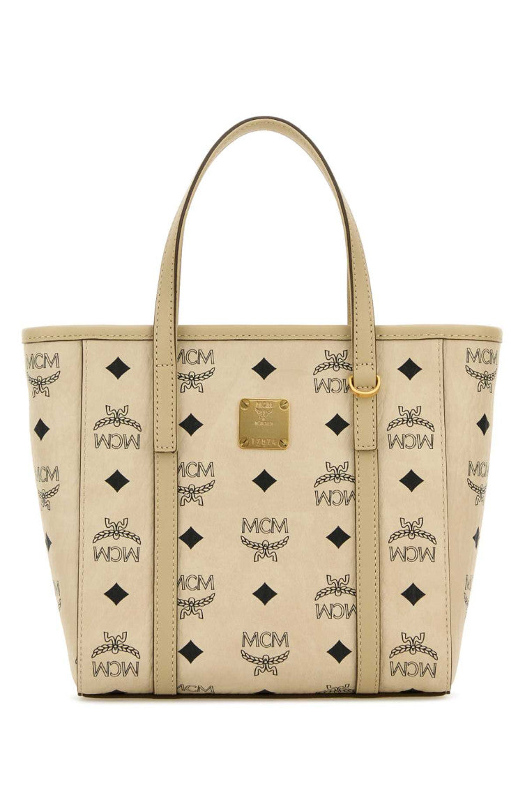 Beige Toni Top Zip Tote 1