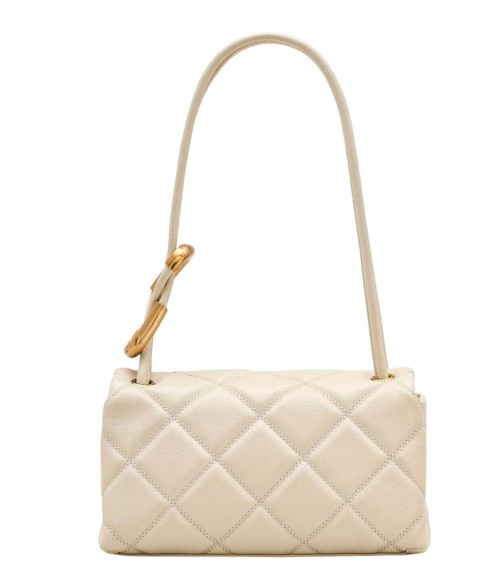 White The Quilted Dual Shoulder Bag 2