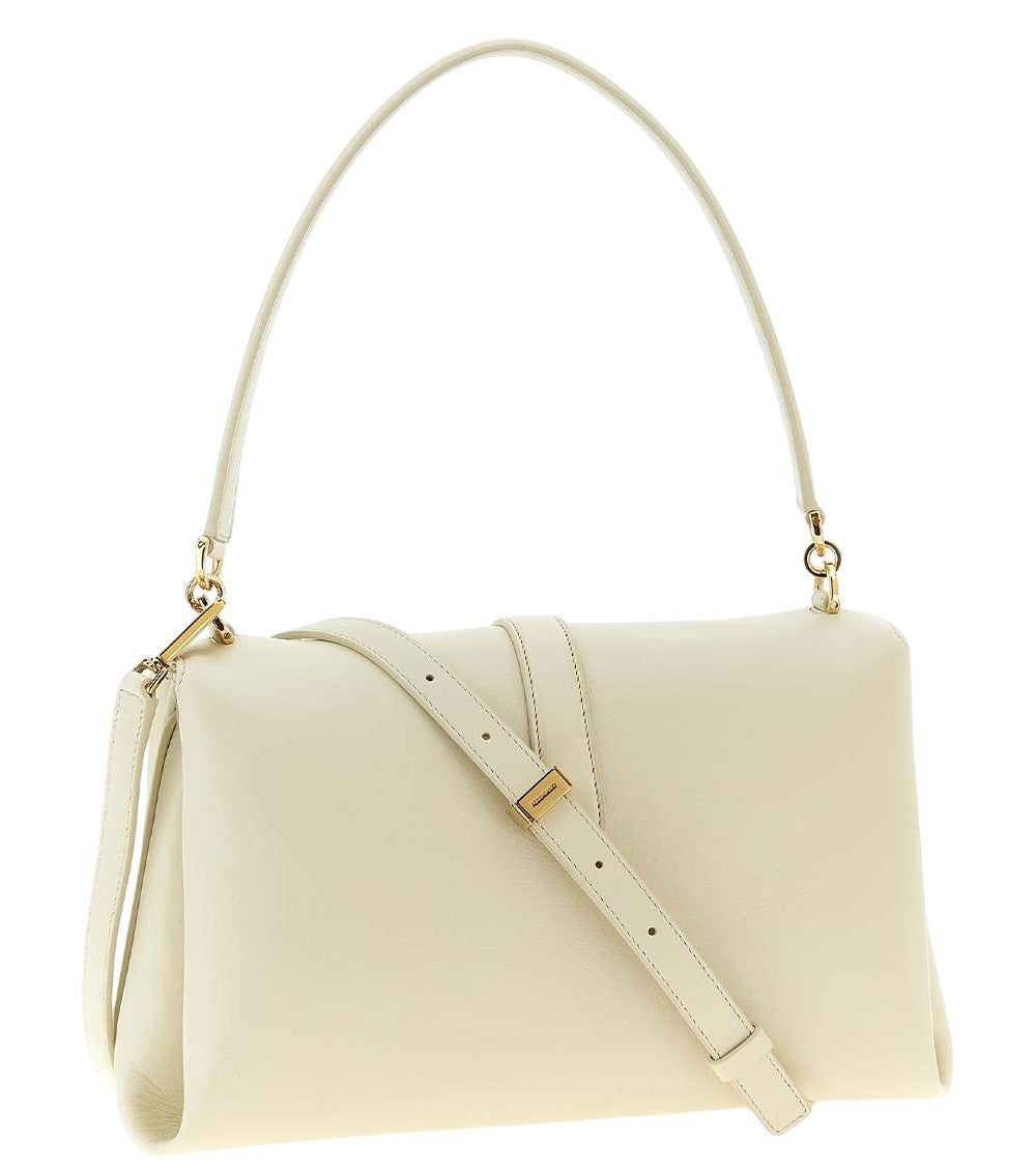 Ivory Logo Medium Shoulder Bag 2