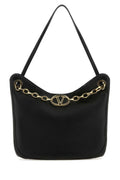 Black VLogo chain-link shoulder bag 1