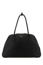 Black Logo Top Zip Large Tote 1