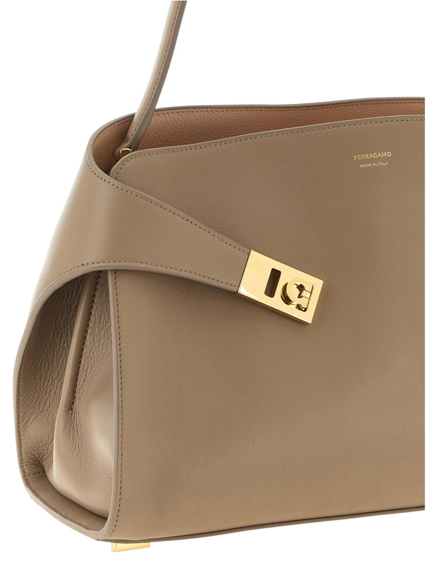 Taupe Hug Medium Shoulder Bag 2