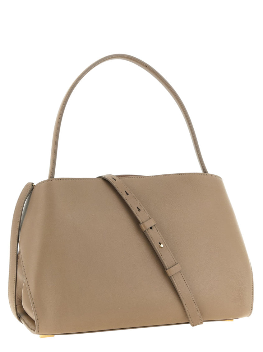 Taupe Hug Medium Shoulder Bag 3