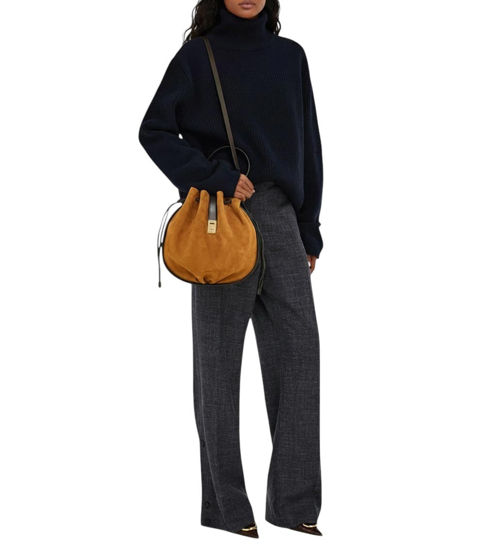 Brown Hug Small Bucket Bag 6