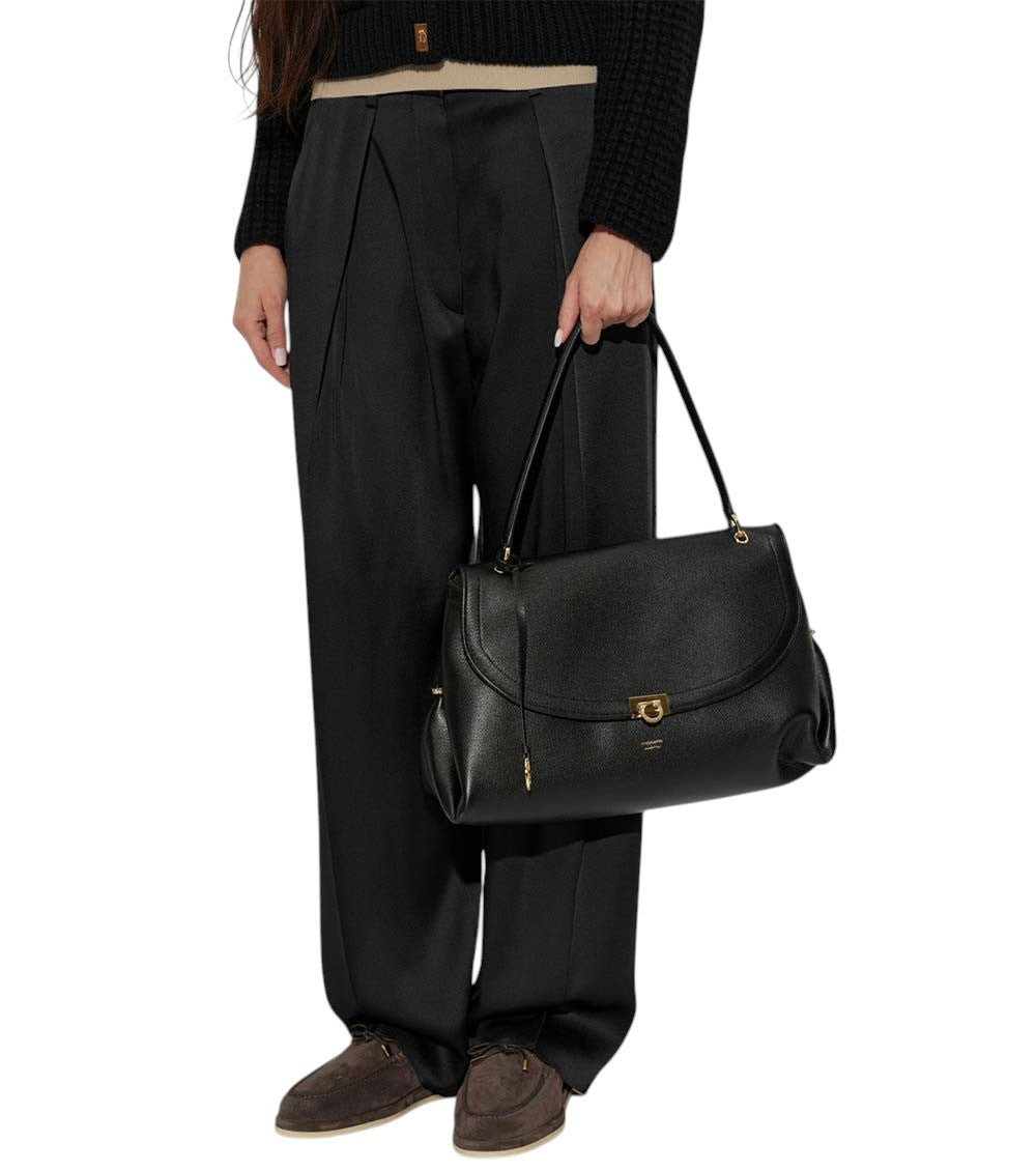 Black Sofia Large Shoulder Bag 5