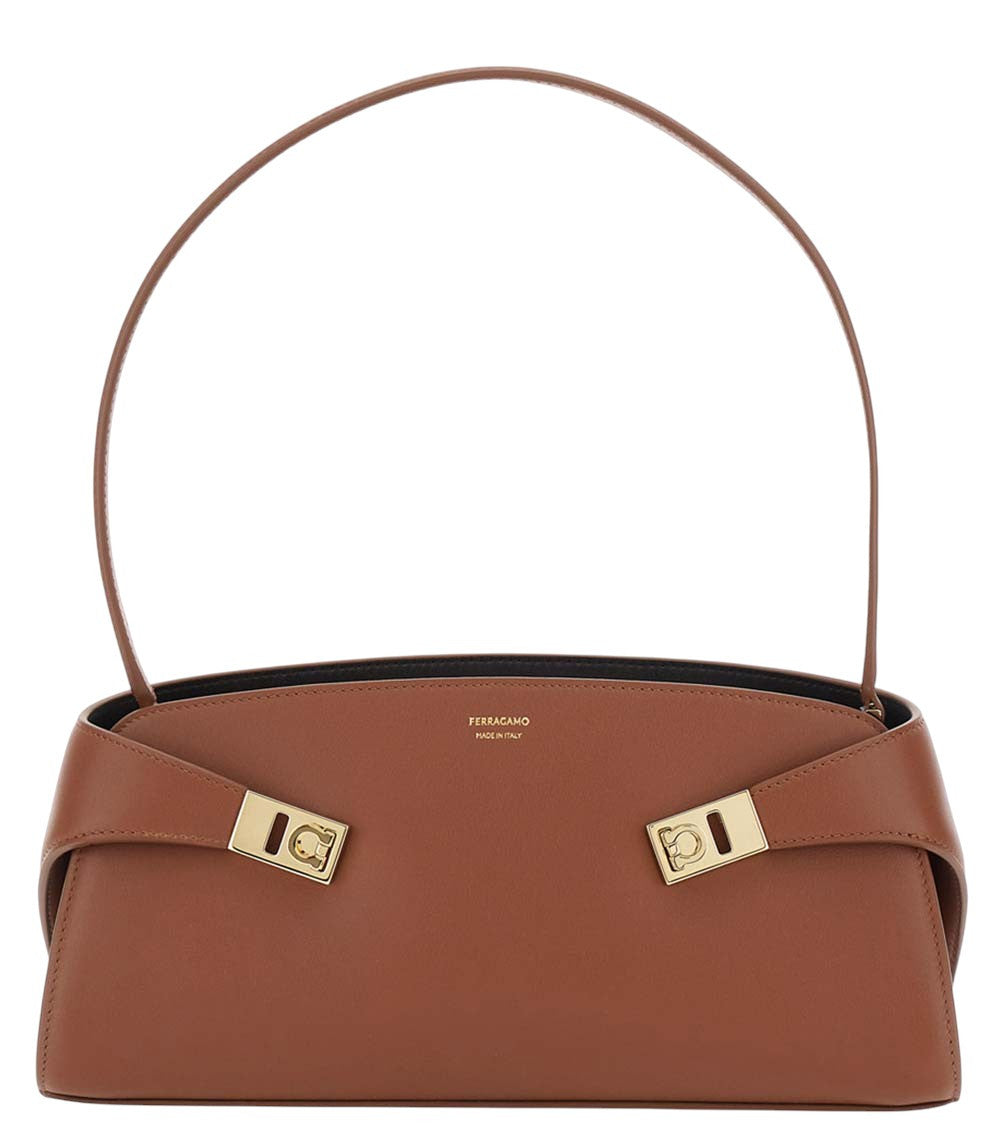 Brown Hug Large Shoulder Bag 1