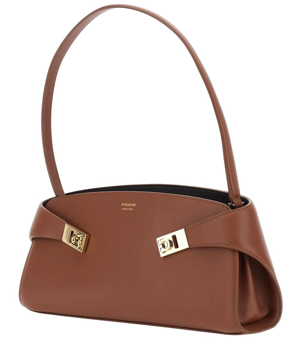 Brown Hug Large Shoulder Bag 2