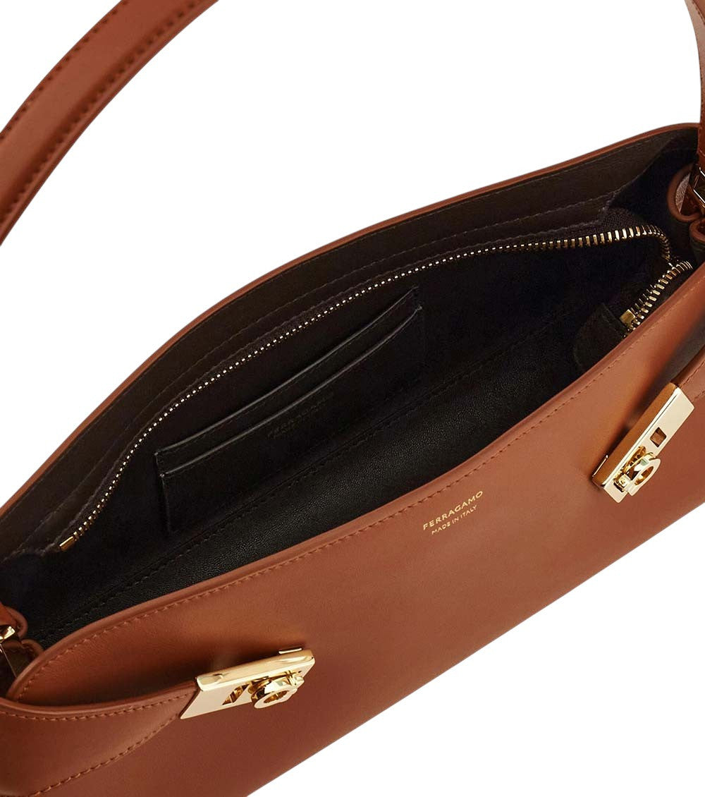 Brown Hug Large Shoulder Bag 5