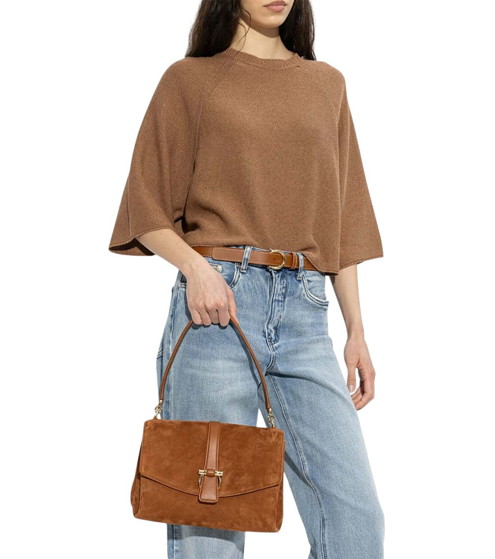 Brown Gancini Medium Shoulder Bag 5