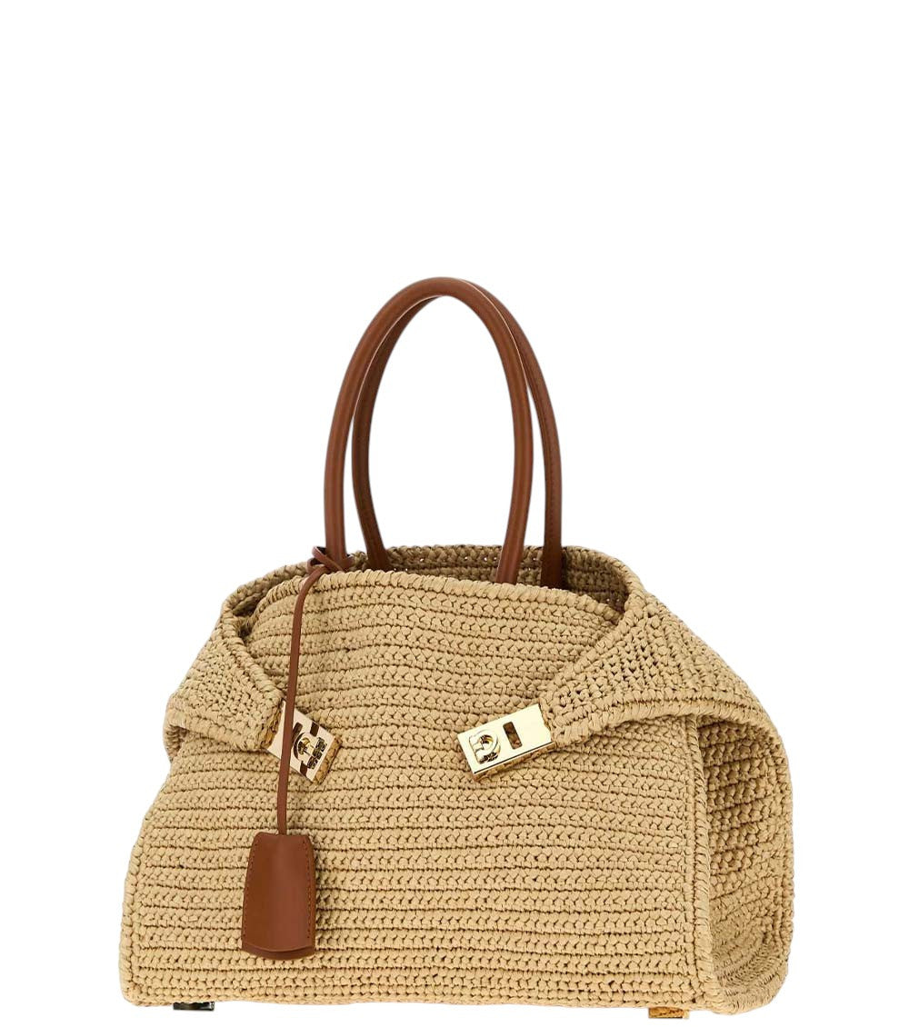 Beige Hug Medium Satchel 2