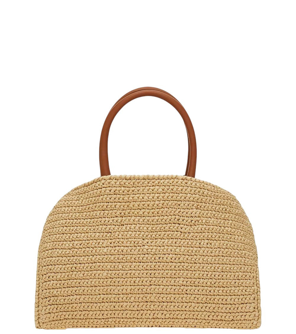 Beige Hug Medium Satchel 3