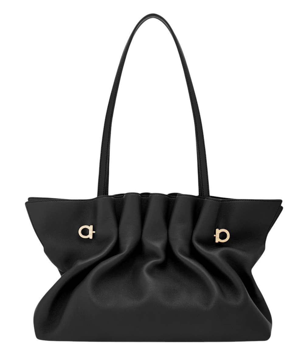 Dark Brown Soft Medium Shoulder Bag 3