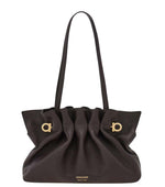 Dark Brown Soft Small Shoulder Bag 1