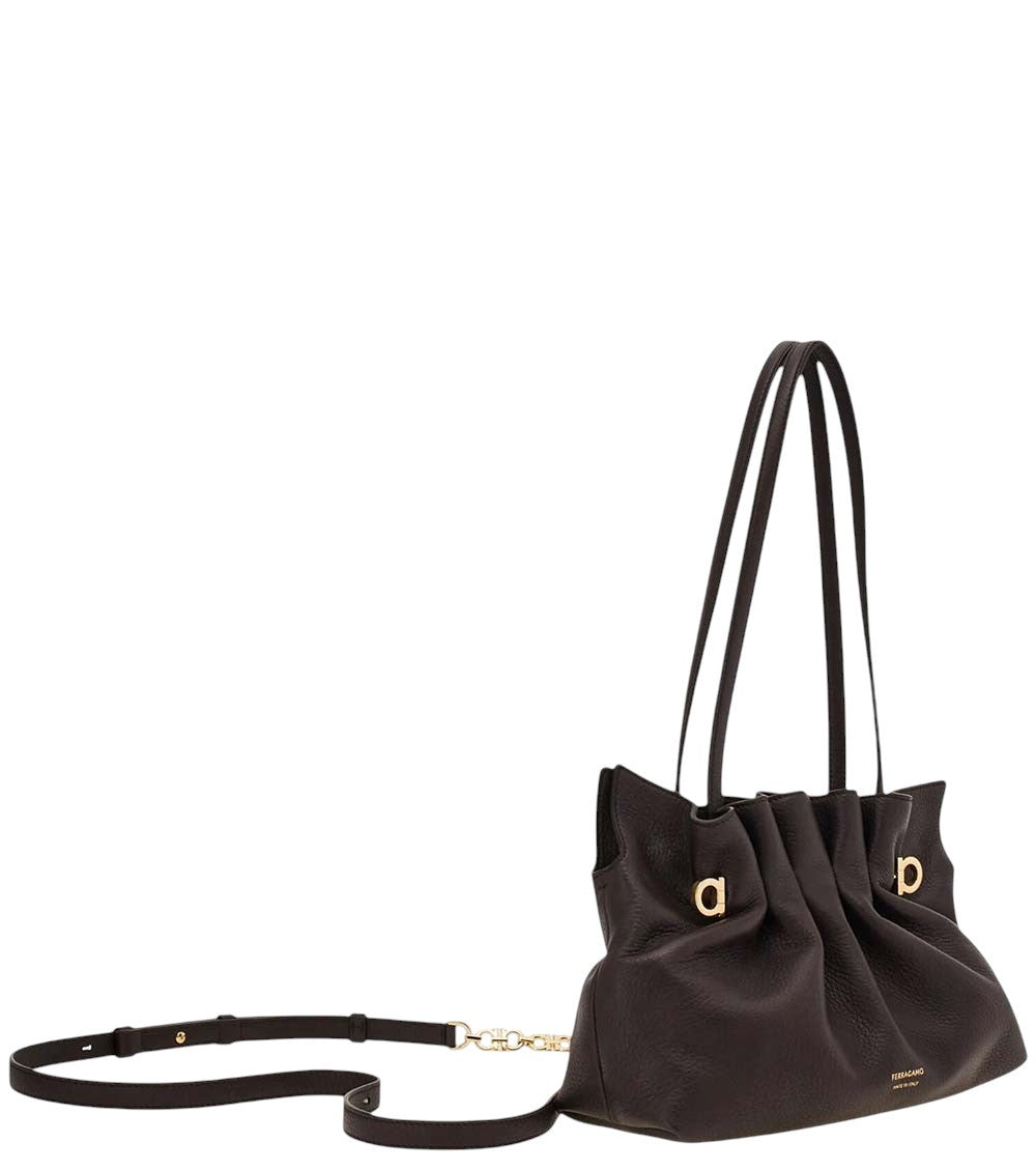 Dark Brown Soft Small Shoulder Bag 2