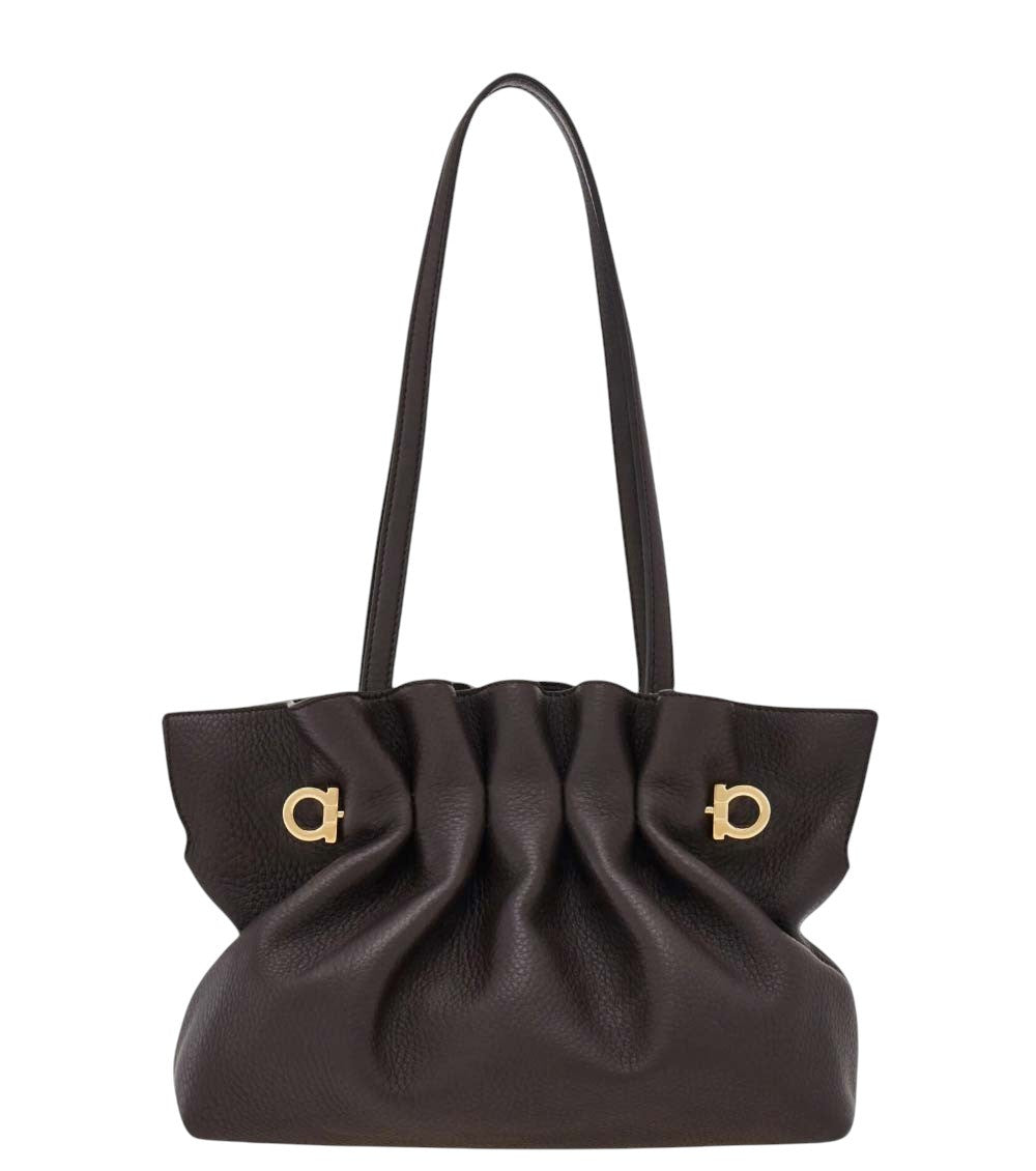 Dark Brown Soft Small Shoulder Bag 3