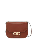 Brown Double Gancini Small Crossbody Bag 1