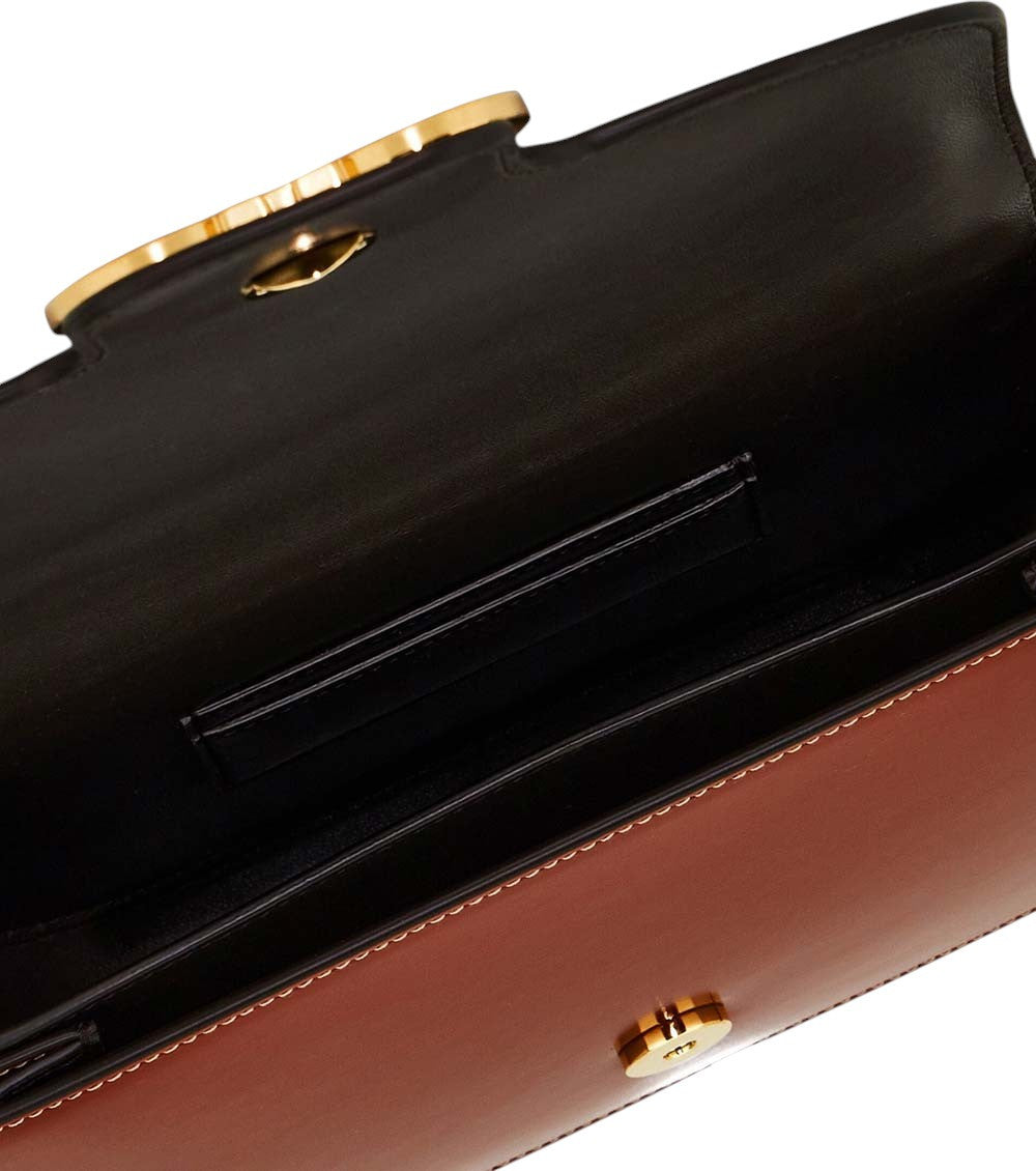 Brown Double Gancini Small Crossbody Bag 4