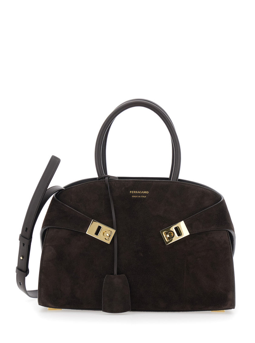 Brown Hug Medium Satchel 1