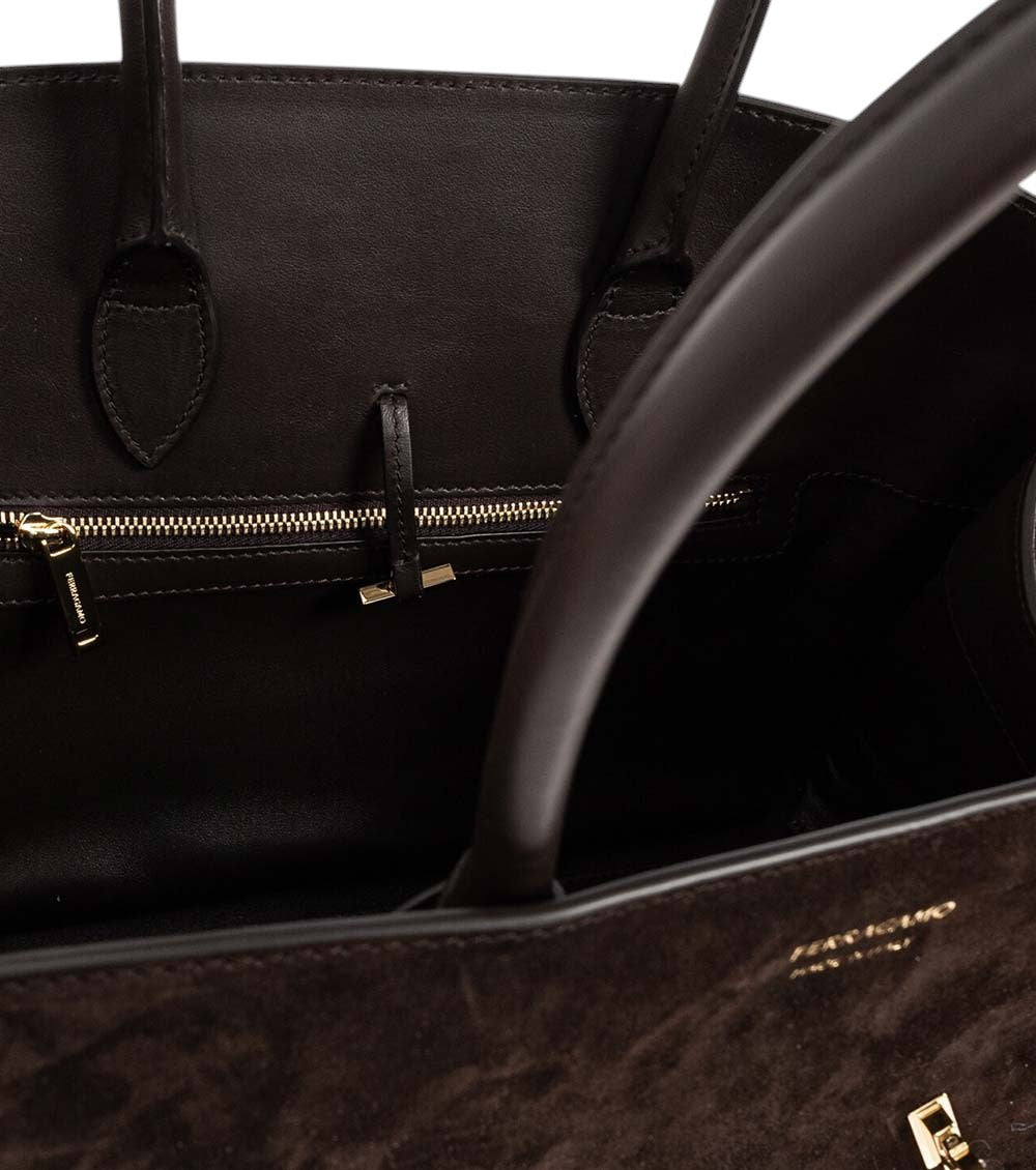 Brown Hug Medium Satchel 4