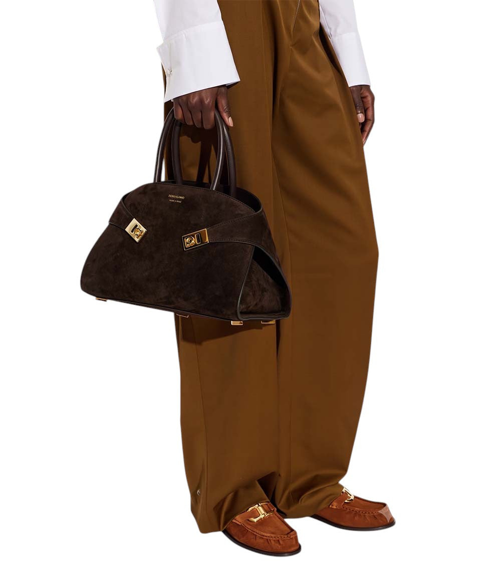 Brown Hug Medium Satchel 5