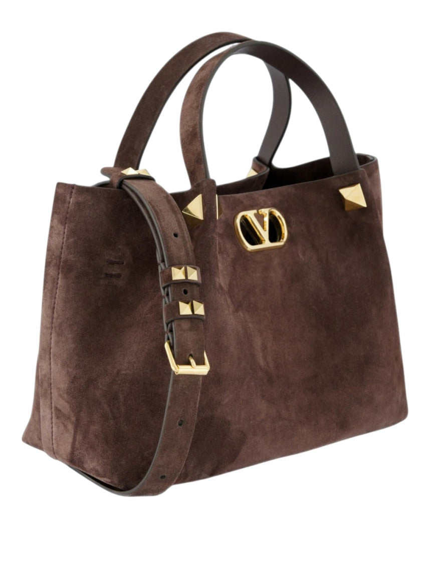Brown VLogo Small Tote 2