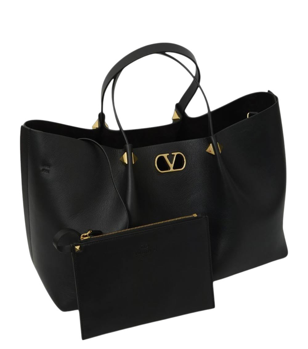 Black VLogo Signature Large Tote 2