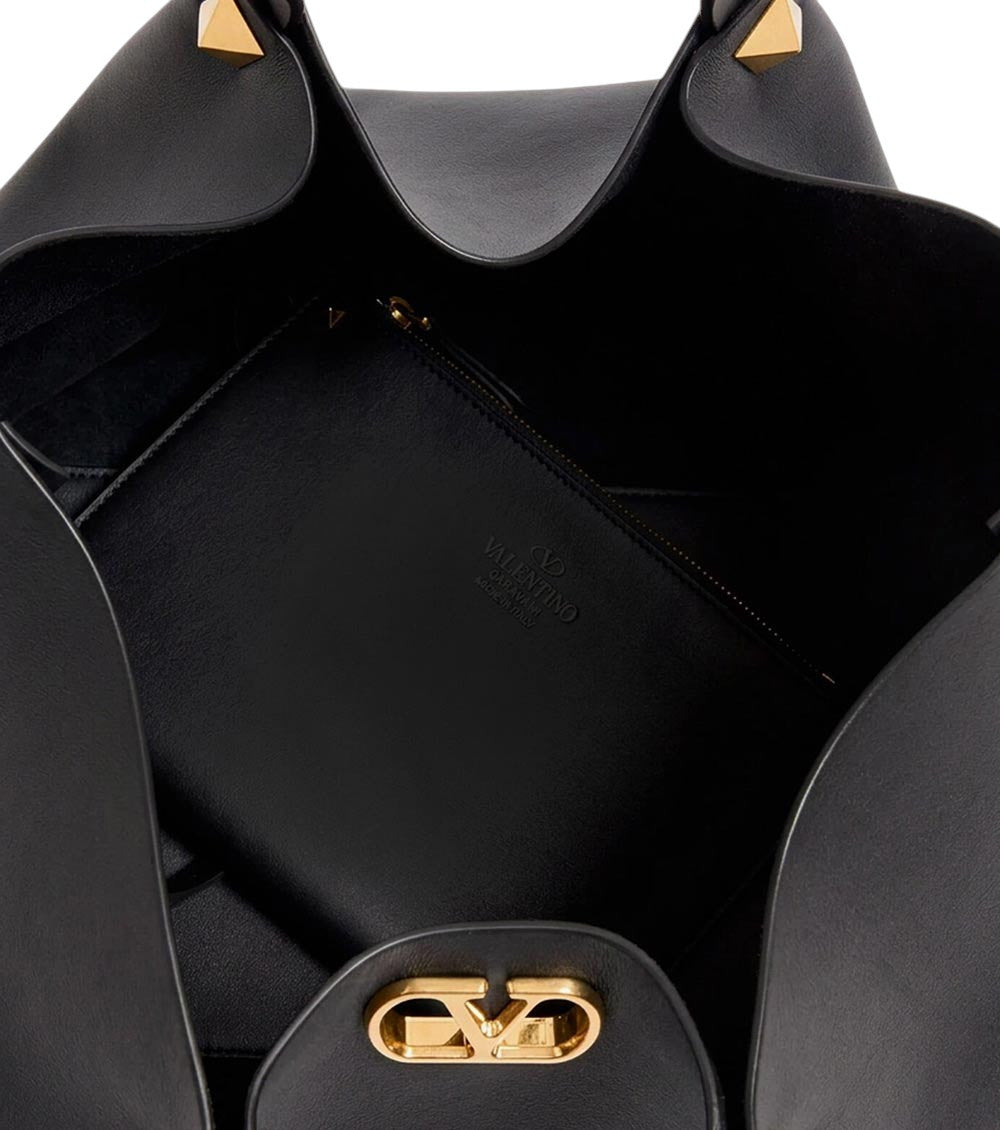 Black VLogo Signature Large Tote 4