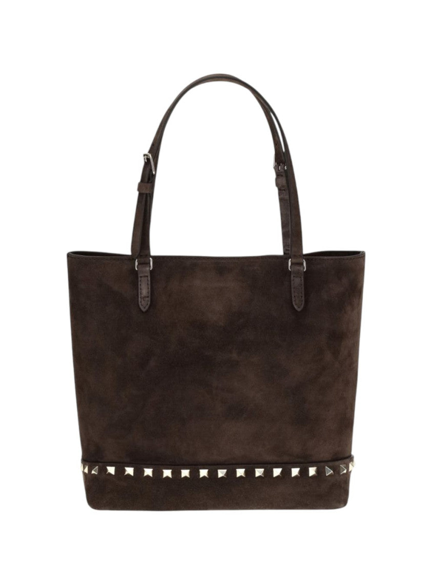 Brown Rockstud Small Tote 1