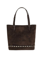 Brown Rockstud Small Tote 1