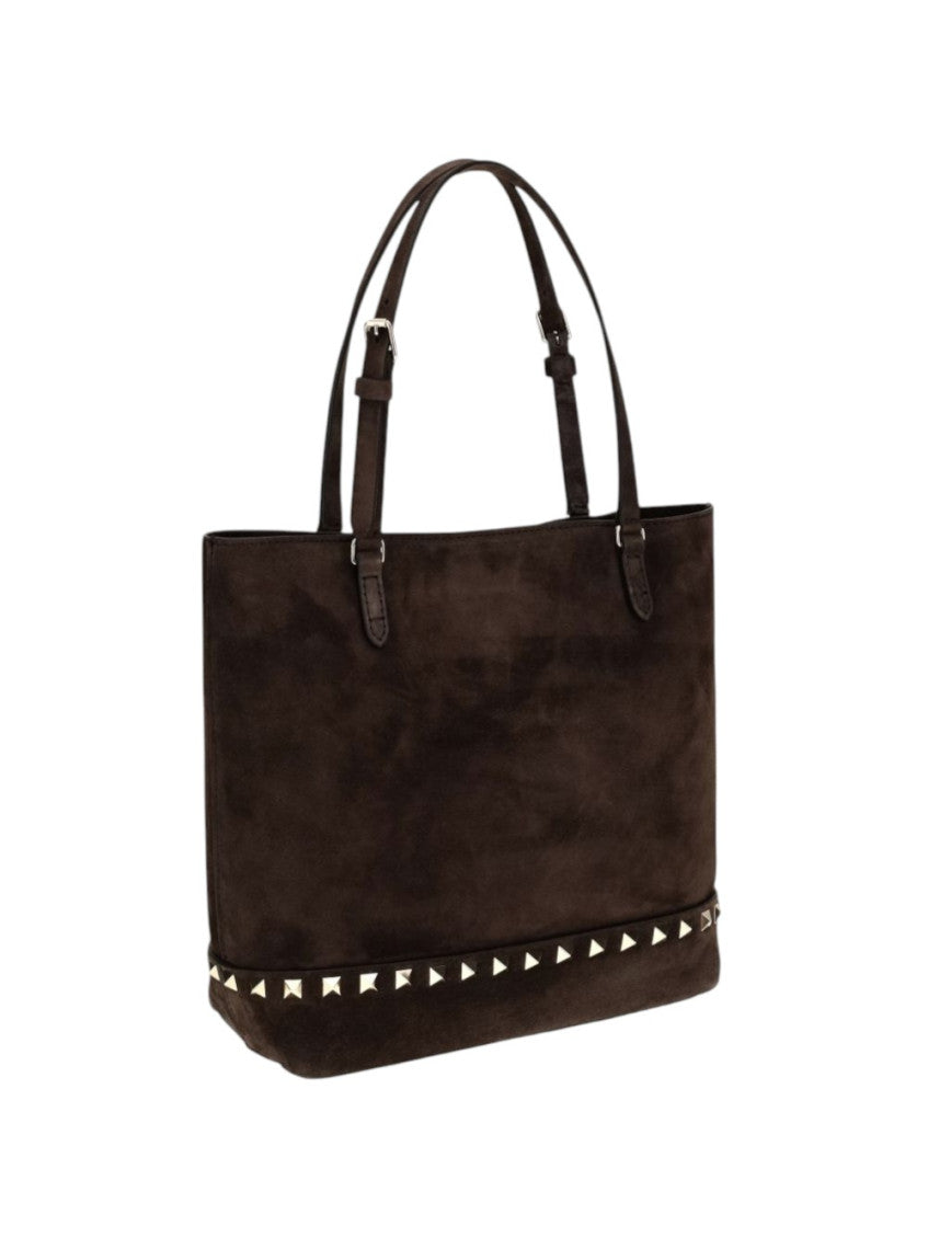 Brown Rockstud Small Tote 2