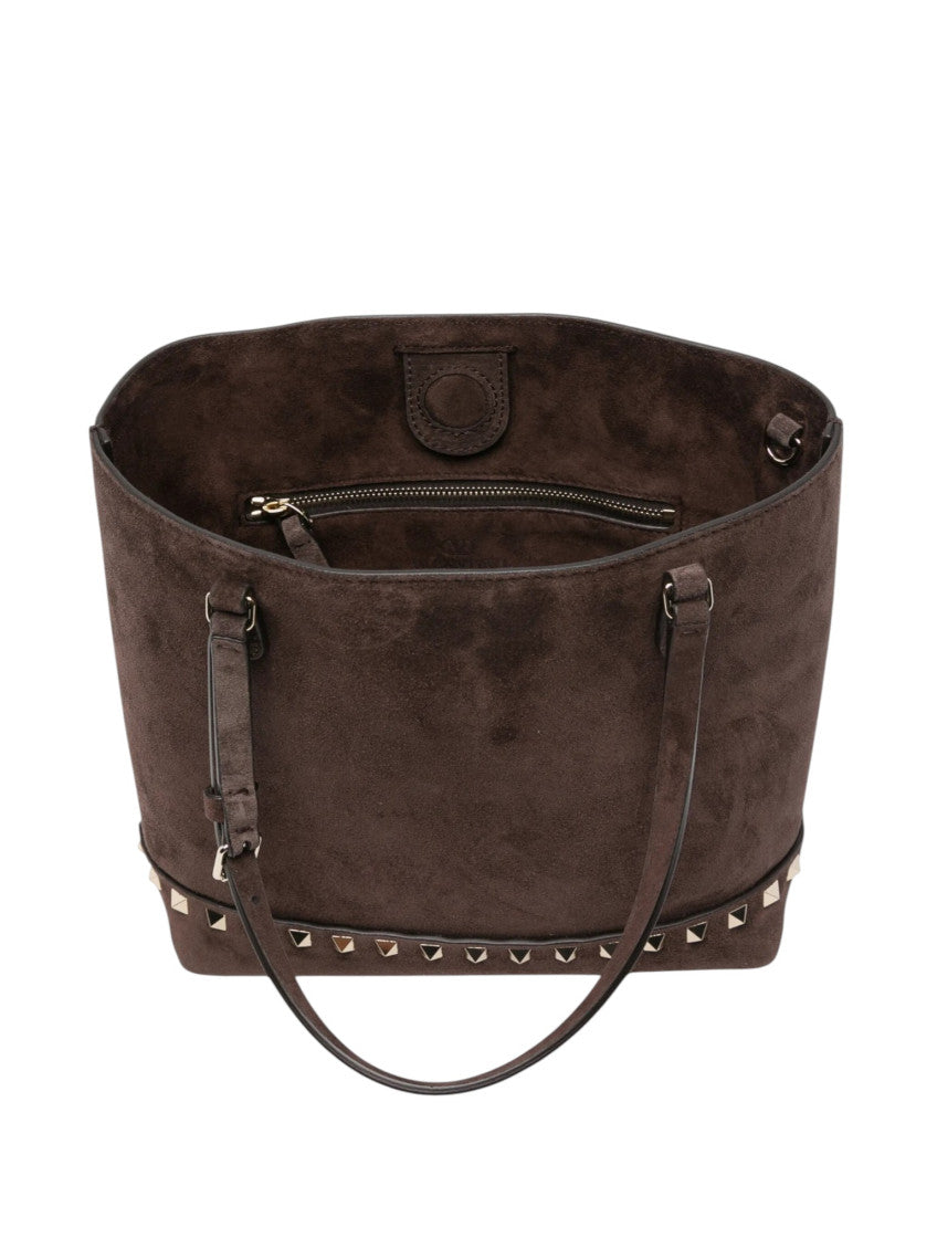 Brown Rockstud Small Tote 3