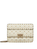 Ivory Rockstud Spike Small Shoulder Bag 1