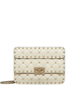 Ivory Rockstud Spike Small Shoulder Bag 1