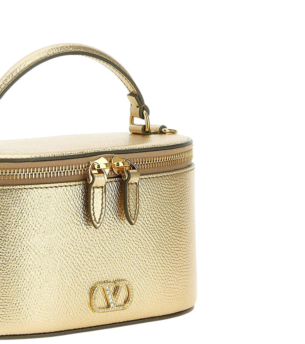 Golden VLogo Mini Crossbody Bag 3