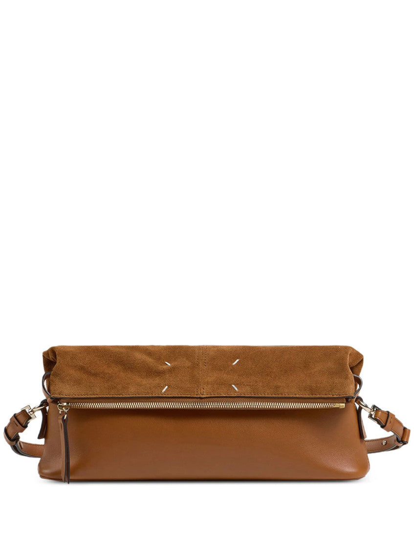 Cognac 5AC Soft Large Shoulder Bag 1